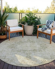 LOOMLAN Rugs Arienne Green Washable Indoor-Outdoor Rug