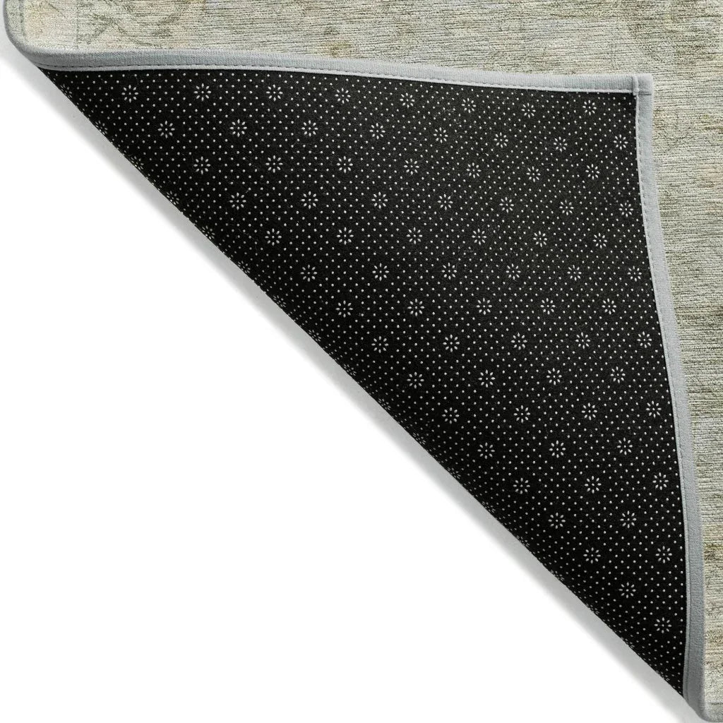 LOOMLAN Rugs Arienne Green Washable Indoor-Outdoor Rug