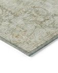 LOOMLAN Rugs Arienne Green Washable Indoor-Outdoor Rug