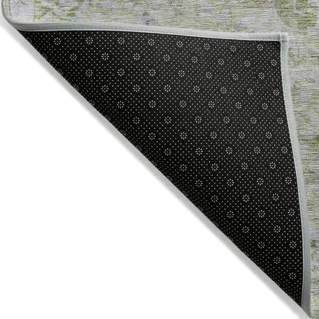 LOOMLAN Rugs Arienne Olive Washable Indoor-Outdoor Rug