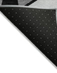 LOOMLAN Rugs Aristea Black Washable Indoor-Outdoor Rug