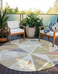 LOOMLAN Rugs Aristea Ivory Washable Indoor-Outdoor Rug