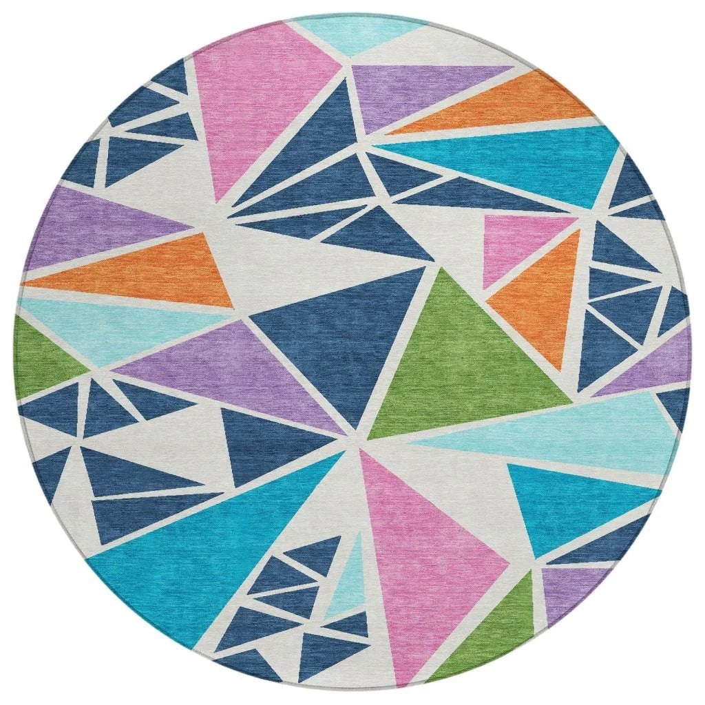 LOOMLAN Rugs Aristea White Washable Indoor-Outdoor Rug