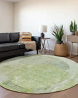 LOOMLAN Rugs Armalise Aloe Washable Indoor-Outdoor Rug