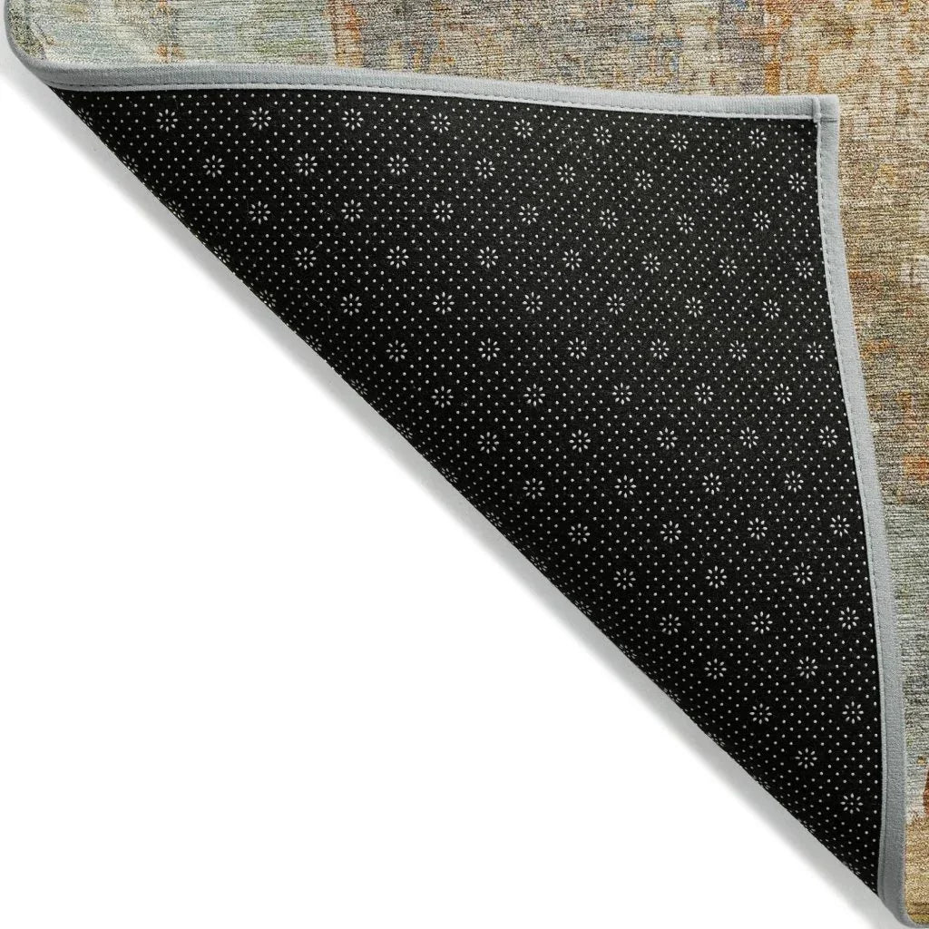 LOOMLAN Rugs Armalise Teal Washable Indoor-Outdoor Rug