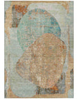 LOOMLAN Rugs Armalise Teal Washable Indoor-Outdoor Rug