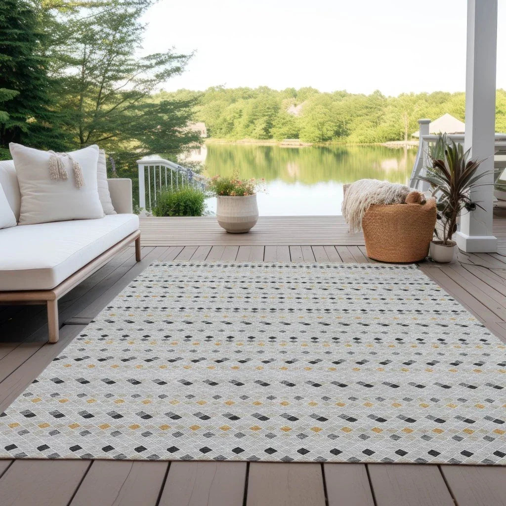 LOOMLAN Rugs Artexa Gray Washable Indoor-Outdoor Rug