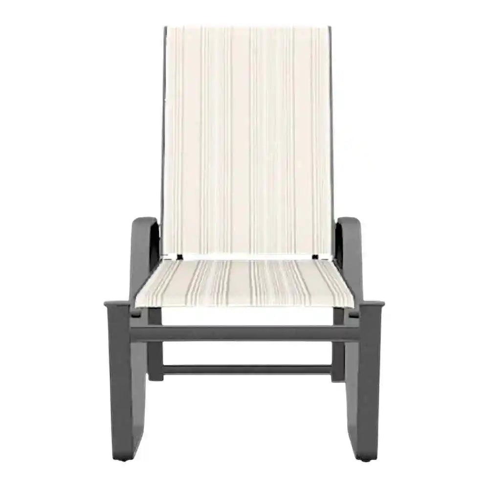 Aruba II Sling High Bed Lay-flat Stacking Chaise-Outdoor Chaises-Telescope-LOOMLAN