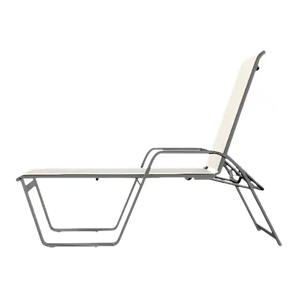 Aruba II Sling High Bed Lay-flat Stacking Chaise-Outdoor Chaises-Telescope-LOOMLAN