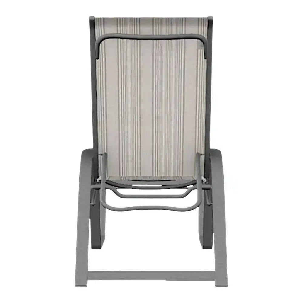 Aruba II Sling High Bed Lay-flat Stacking Chaise-Outdoor Chaises-Telescope-LOOMLAN