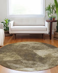 LOOMLAN Rugs Arvaya Brown Washable Indoor-Outdoor Rug