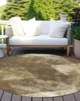 LOOMLAN Rugs Arvaya Brown Washable Indoor-Outdoor Rug