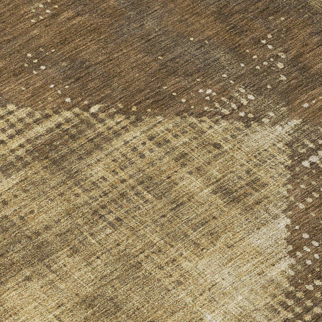LOOMLAN Rugs Arvaya Brown Washable Indoor-Outdoor Rug