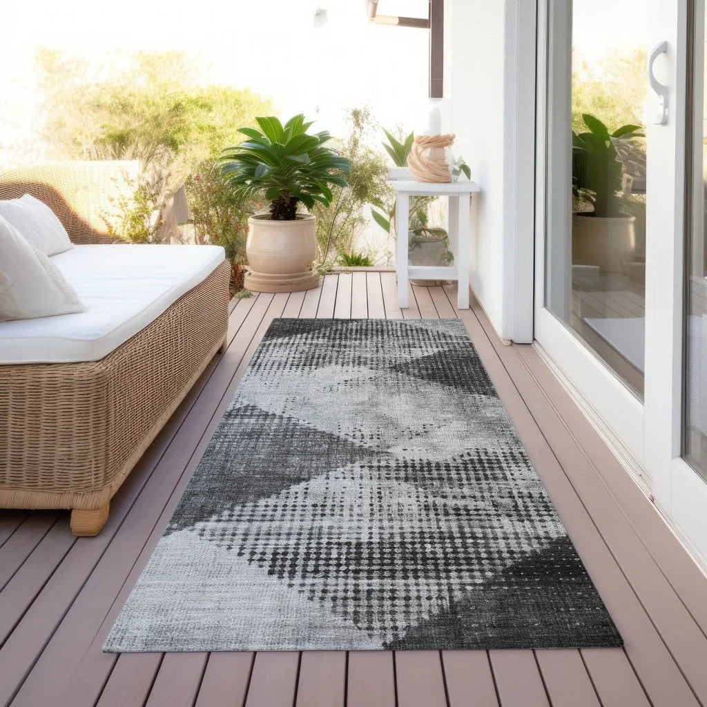 LOOMLAN Rugs Arvaya Gray Washable Indoor-Outdoor Rug
