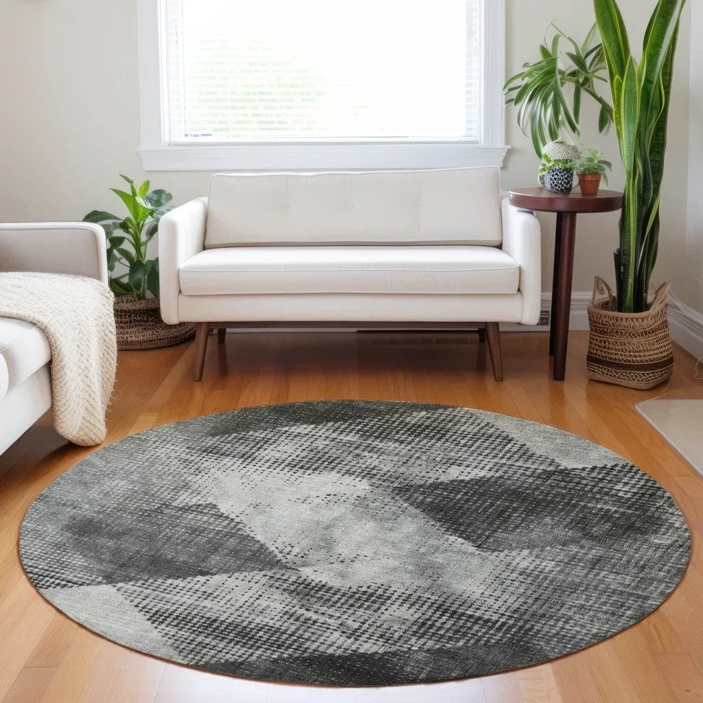 LOOMLAN Rugs Arvaya Gray Washable Indoor-Outdoor Rug