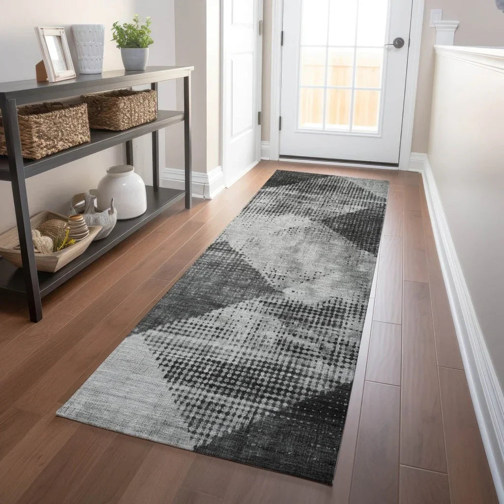 LOOMLAN Rugs Arvaya Gray Washable Indoor-Outdoor Rug