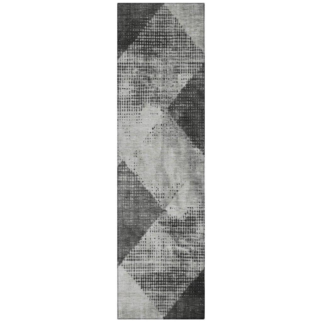 LOOMLAN Rugs Arvaya Gray Washable Indoor-Outdoor Rug