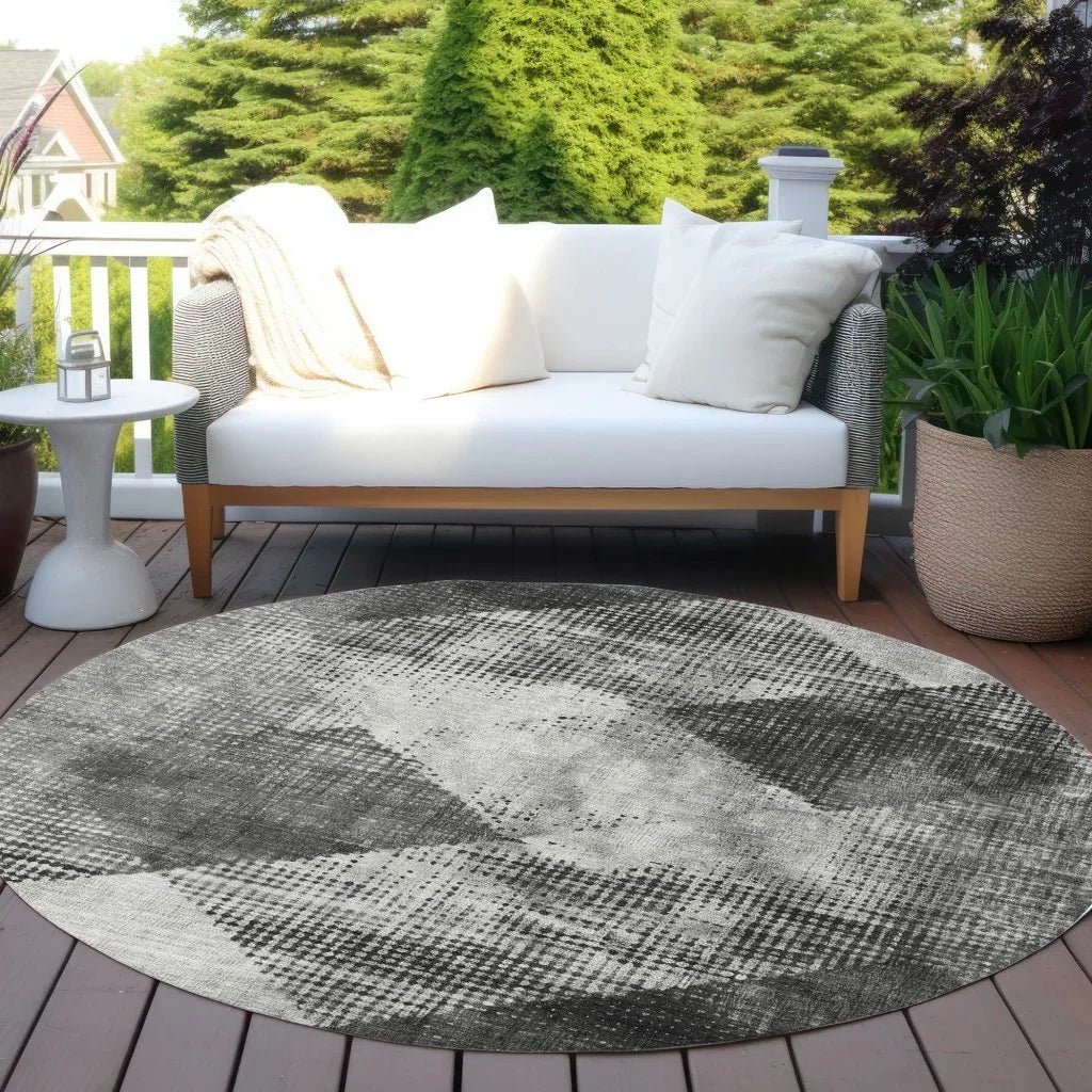 LOOMLAN Rugs Arvaya Gray Washable Indoor-Outdoor Rug