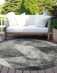 LOOMLAN Rugs Arvaya Gray Washable Indoor-Outdoor Rug