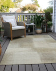 LOOMLAN Rugs Asha Brown Washable Indoor-Outdoor Rug
