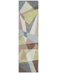 LOOMLAN Rugs Asymma Brown Washable Indoor-Outdoor Rug