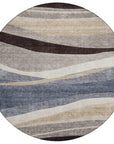 LOOMLAN Rugs Athena Blue Washable Indoor-Outdoor Rug