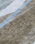 LOOMLAN Rugs Athena Brown Washable Indoor-Outdoor Rug