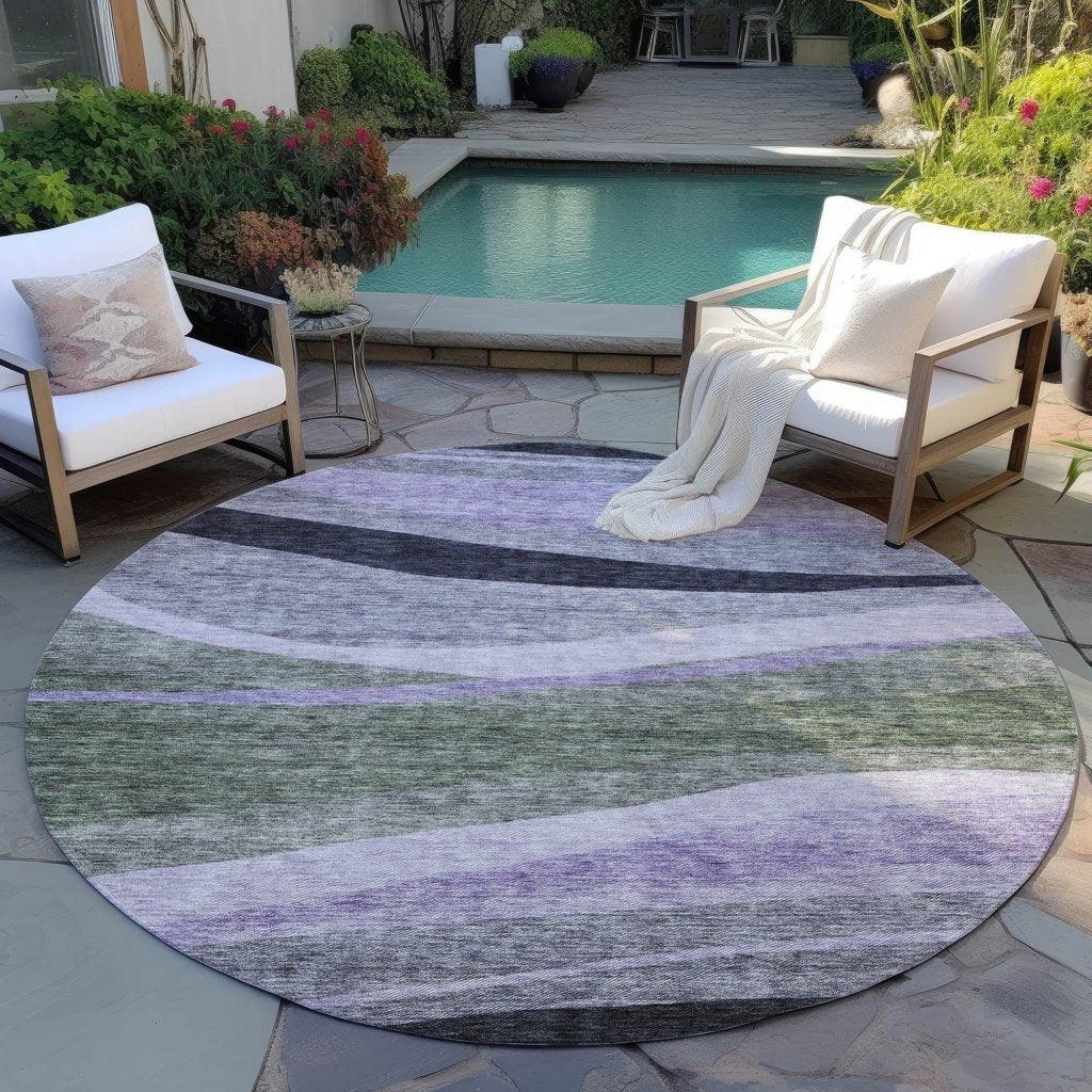 LOOMLAN Rugs Athena Green Washable Indoor-Outdoor Rug