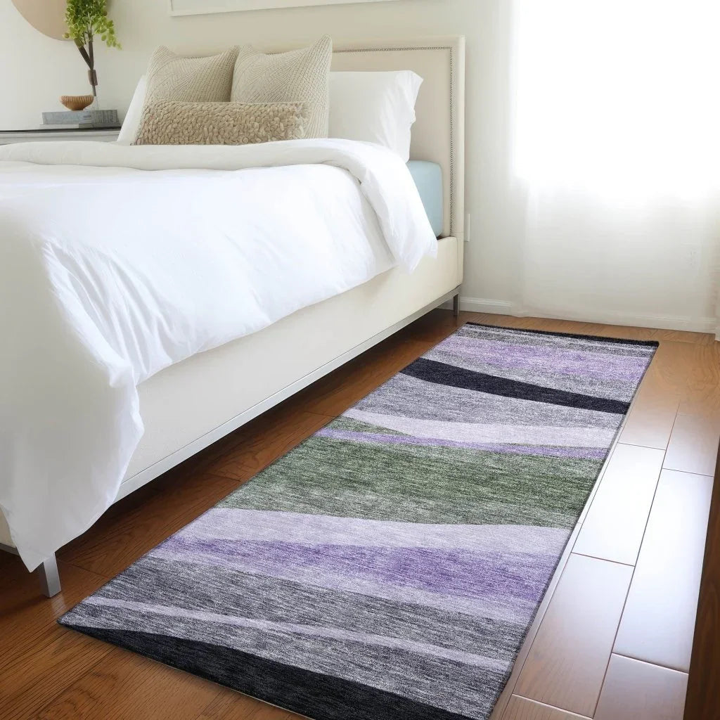 LOOMLAN Rugs Athena Green Washable Indoor-Outdoor Rug