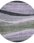 LOOMLAN Rugs Athena Green Washable Indoor-Outdoor Rug
