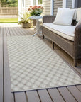 LOOMLAN Rugs Auralyn Brown Washable Indoor-Outdoor Rug
