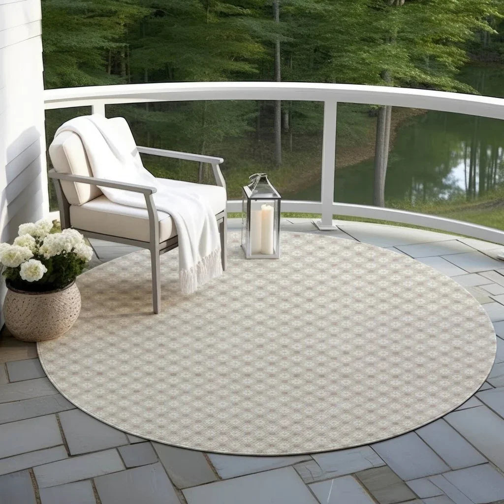 LOOMLAN Rugs Auralyn Brown Washable Indoor-Outdoor Rug