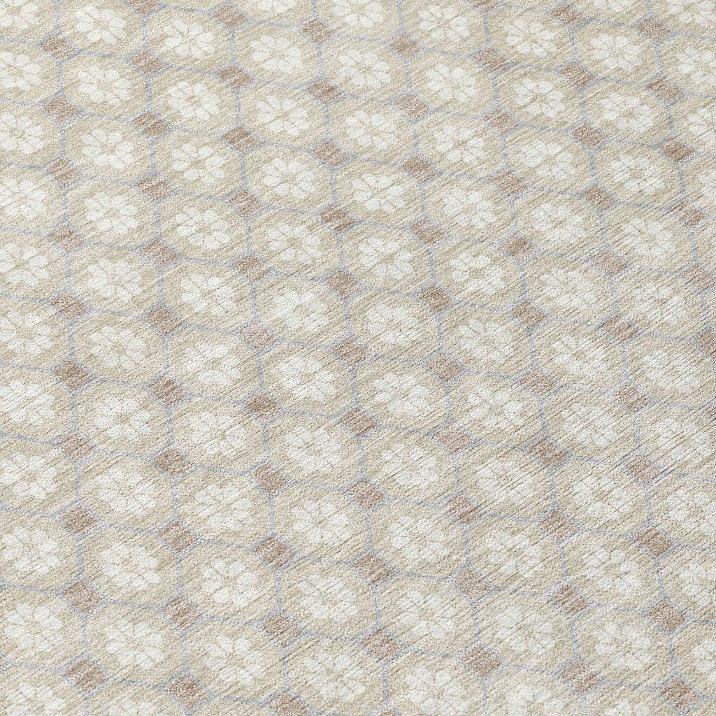 LOOMLAN Rugs Auralyn Brown Washable Indoor-Outdoor Rug