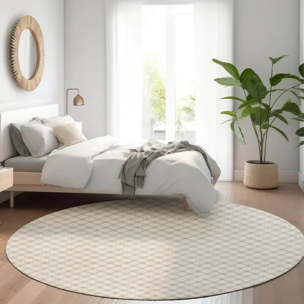 LOOMLAN Rugs Auralyn Brown Washable Indoor-Outdoor Rug