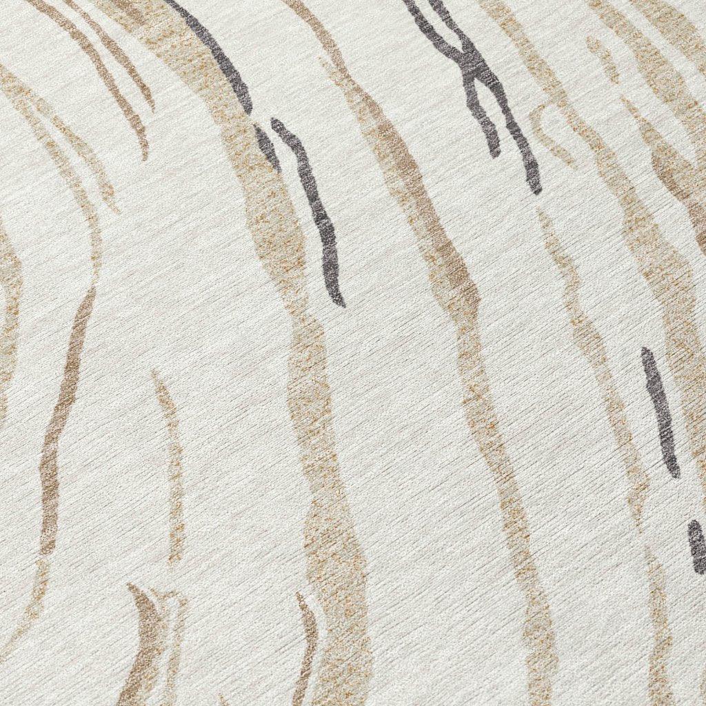 LOOMLAN Rugs Aureva Ivory Washable Indoor-Outdoor Rug
