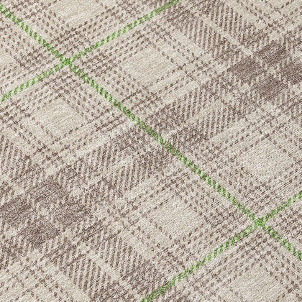 LOOMLAN Rugs Aurora Beige Washable Indoor-Outdoor Rug
