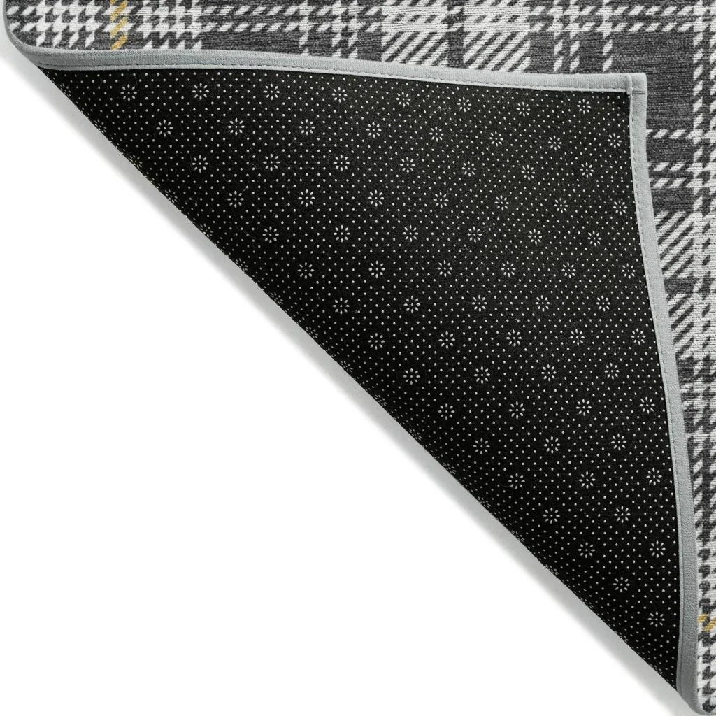 LOOMLAN Rugs Aurora Charcoal Washable Indoor-Outdoor Rug