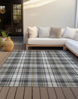 LOOMLAN Rugs Aurora Charcoal Washable Indoor-Outdoor Rug