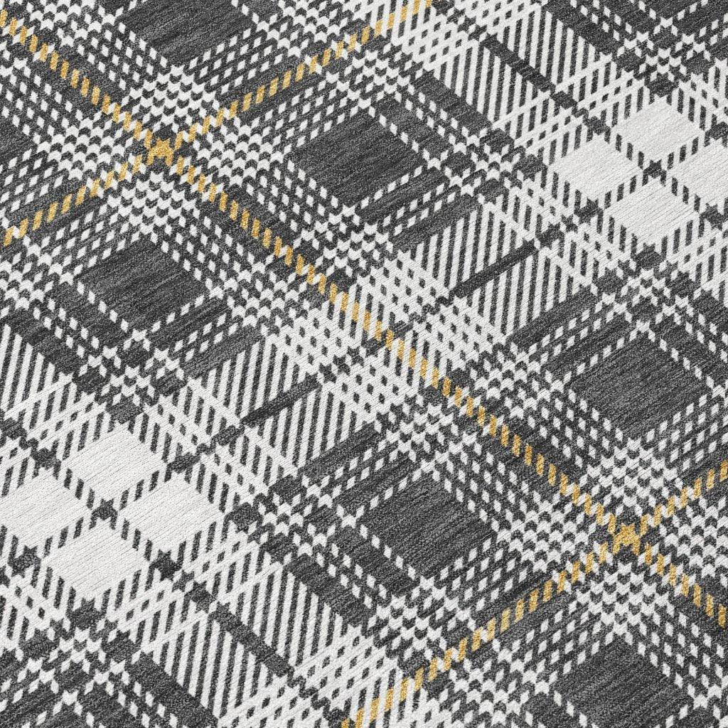 LOOMLAN Rugs Aurora Charcoal Washable Indoor-Outdoor Rug