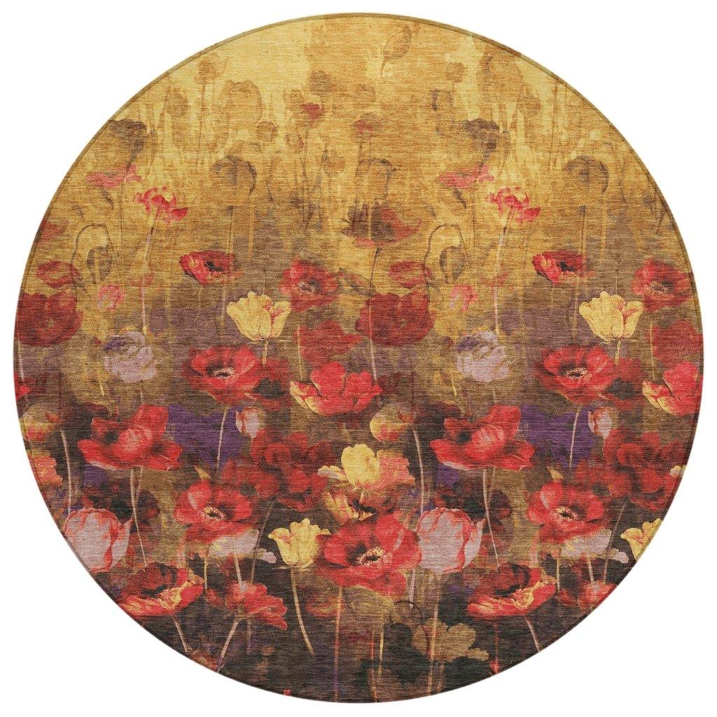 LOOMLAN Rugs Aurora Gold Washable Indoor-Outdoor Rug