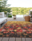 LOOMLAN Rugs Aurora Gold Washable Indoor-Outdoor Rug