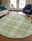 LOOMLAN Rugs Aurora Green Washable Indoor-Outdoor Rug