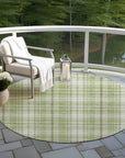 LOOMLAN Rugs Aurora Green Washable Indoor-Outdoor Rug