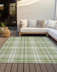 LOOMLAN Rugs Aurora Green Washable Indoor-Outdoor Rug