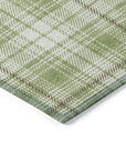 LOOMLAN Rugs Aurora Green Washable Indoor-Outdoor Rug