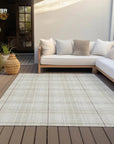LOOMLAN Rugs Aurora Ivory Washable Indoor-Outdoor Rug