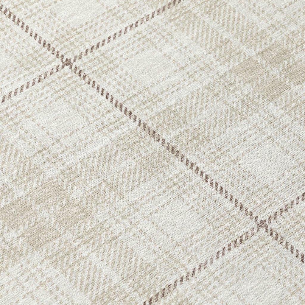 LOOMLAN Rugs Aurora Ivory Washable Indoor-Outdoor Rug