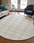 LOOMLAN Rugs Aurora Ivory Washable Indoor-Outdoor Rug