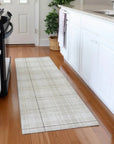 LOOMLAN Rugs Aurora Ivory Washable Indoor-Outdoor Rug
