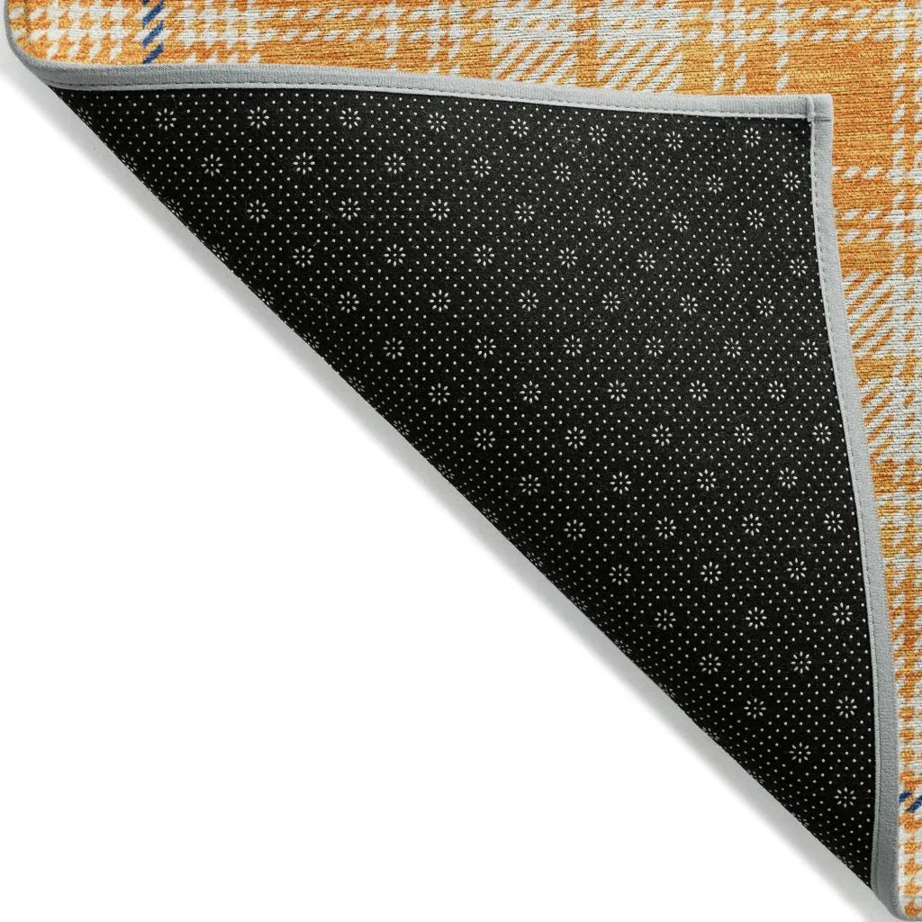 LOOMLAN Rugs Aurora Orange Washable Indoor-Outdoor Rug